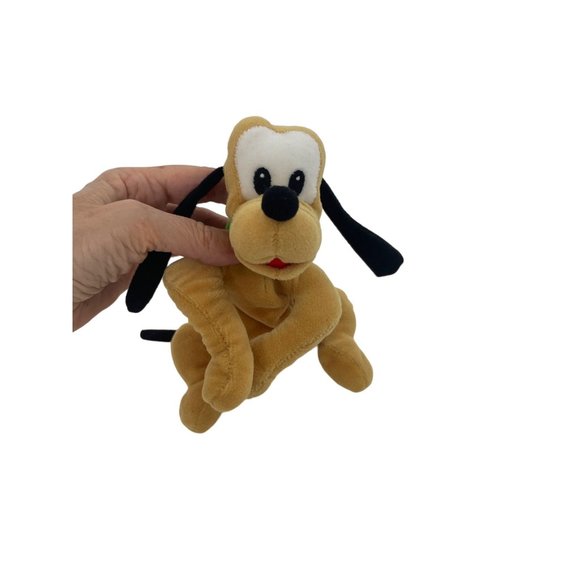 0666A- Disney Pluto Mini Beanbag Plush Toy Vintage 1990s 7” long - Picture 7 of 17